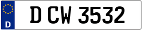 Trailer License Plate